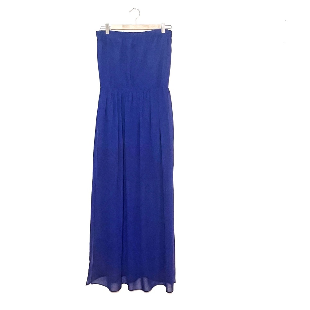Topshop | Strapless Royal Blue Dress